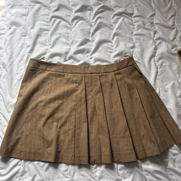 Zara tan pinstripe skirt women size XL - Picture 4 of 4